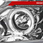 2000-2003 Honda S2000 AP1 Dual Halo Projector Headlights (Chrome Housing/Clear Lens)