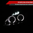 2004-2009 Honda S2000 AP2 Dual Halo Projector Headlights (Glossy Black Housing/Smoke Lens)