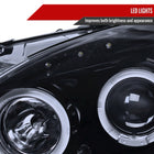 2004-2009 Honda S2000 AP2 Dual Halo Projector Headlights (Glossy Black Housing/Smoke Lens)