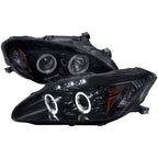 2004-2009 Honda S2000 AP2 Dual Halo Projector Headlights (Glossy Black Housing/Smoke Lens)