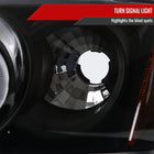 2000-2003 Nissan Sentra Dual Halo Projector Headlights (Matte Black Housing/Clear Lens)