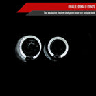 2004-2006 Nissan Sentra Dual Halo Projector Headlights (Glossy Black Housing/Smoke Lens)