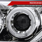 1995-1999 Nissan Sentra/200SX Dual Halo Projector Headlights (Chrome Housing/Clear Lens)