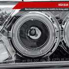 1995-1999 Nissan Sentra/200SX Dual Halo Projector Headlights (Chrome Housing/Clear Lens)