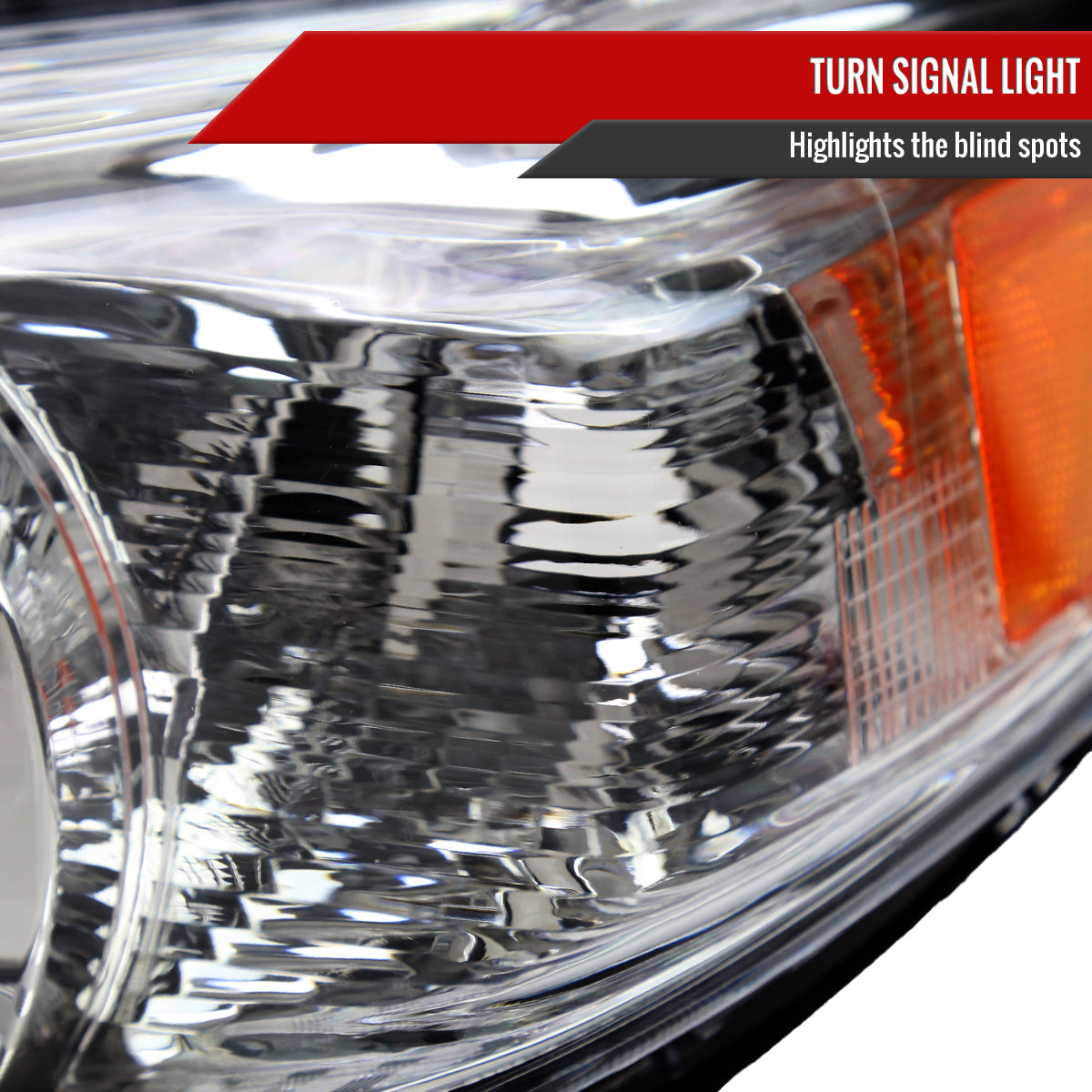 2011-2020 Toyota Sienna Driver/Left Side Projector Headlight (Chrome Housing/Clear Lens)