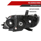 2011-2020 Toyota Sienna Passenger/Right Side Projector Headlight (Chrome Housing/Clear Lens)