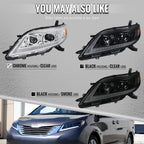 2011-2020 Toyota Sienna Switchback Sequential LED Bar Projector Headlights (Chrome Housing / Clear Lens)