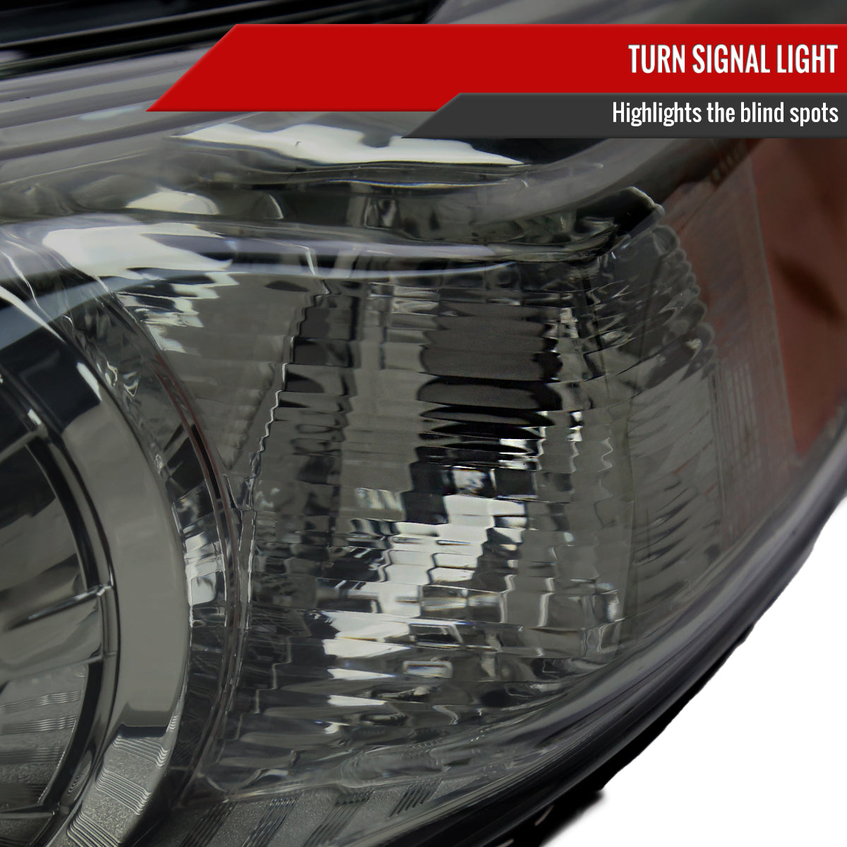 2011-2020 Toyota Sienna Projector Headlights (Chrome Housing/Smoke Lens)