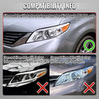 2011-2020 Toyota Sienna Switchback Sequential LED Bar Projector Headlights (Black Housing / Smoked Lens)