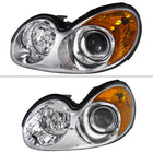 2002-2005 Hyundai Sonata Factory Style Projector Headlights - Chrome/Clear Lens