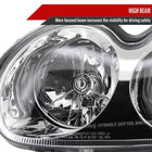 2002-2005 Hyundai Sonata Factory Style Projector Headlights - Chrome/Clear Lens