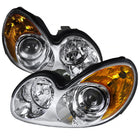 2002-2005 Hyundai Sonata Factory Style Projector Headlights - Chrome/Clear Lens