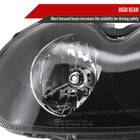 2002-2005 Hyundai Sonata Factory Style Projector Headlights - Matte Black/Clear Lens