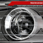 2006-2008 Hyundai Sonata Projector Style Headlights (Matte Black Housing/Clear Lens)