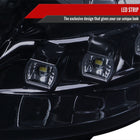 2011-2014 Hyundai Sonata Projector Headlights w/ SMD LED Light Strip (Glossy Black Housing/Smoke Lens)