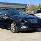 2011-2014 Hyundai Sonata Projector Headlights w/ SMD LED Light Strip (Glossy Black Housing/Smoke Lens)