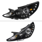 2011-2014 Hyundai Sonata Projector Headlights w/ SMD LED Light Strip (Matte Black Housing/Clear Lens)