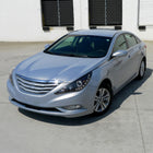 2011-2014 Hyundai Sonata Projector Headlights w/ SMD LED Light Strip (Matte Black Housing/Clear Lens)