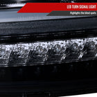 2010-2011 Kia Soul Projector Headlights w/ LED Light Bar & LED Turn Signal Lights (Glossy Black Housing/Smoke Lens)