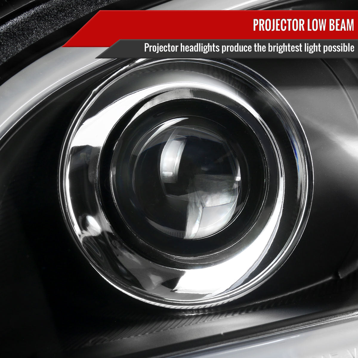 2010-2011 Kia Soul Projector Headlights w/ LED Light Bar & LED Turn Signal Lights (Matte Black Housing/Clear Lens)