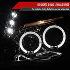 2005-2011 Toyota Tacoma Dual Halo Projector Headlights (Chrome Housing/Clear Lens)