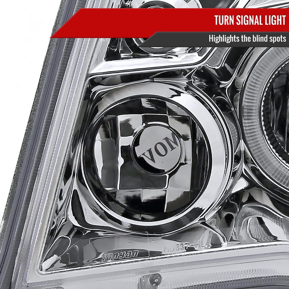 2005-2011 Toyota Tacoma Dual Halo Projector Headlights (Chrome Housing/Clear Lens)