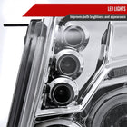 2005-2011 Toyota Tacoma Dual Halo Projector Headlights (Chrome Housing/Clear Lens)