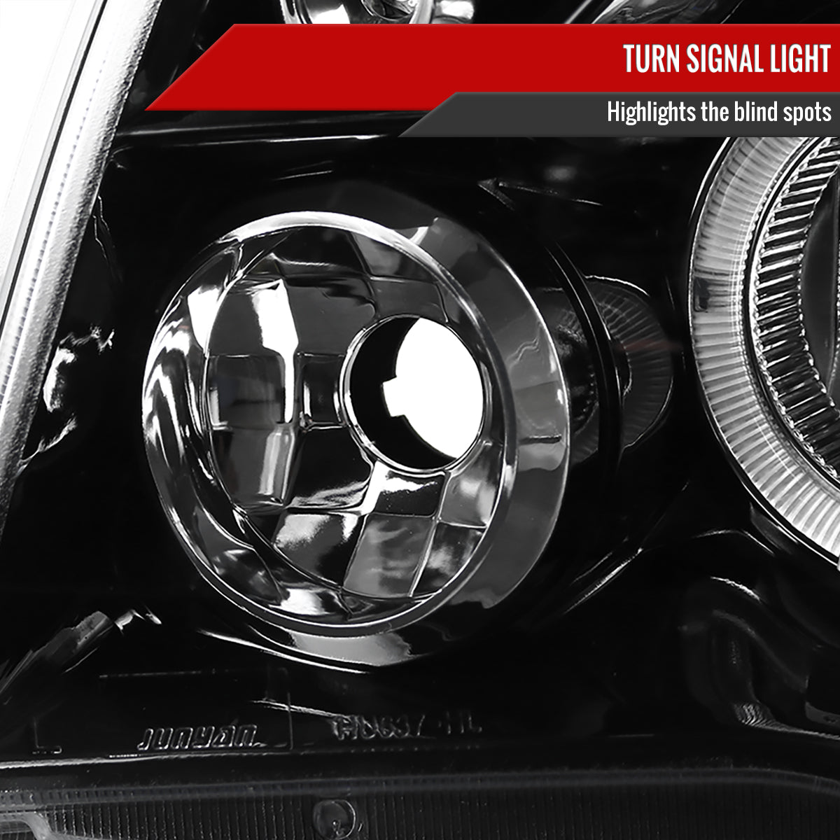 2005-2011 Toyota Tacoma Dual Halo Projector Headlights (Jet Black Housing/Clear Lens)