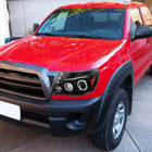 2005-2011 Toyota Tacoma Dual Halo Projector Headlights (Jet Black Housing/Clear Lens)