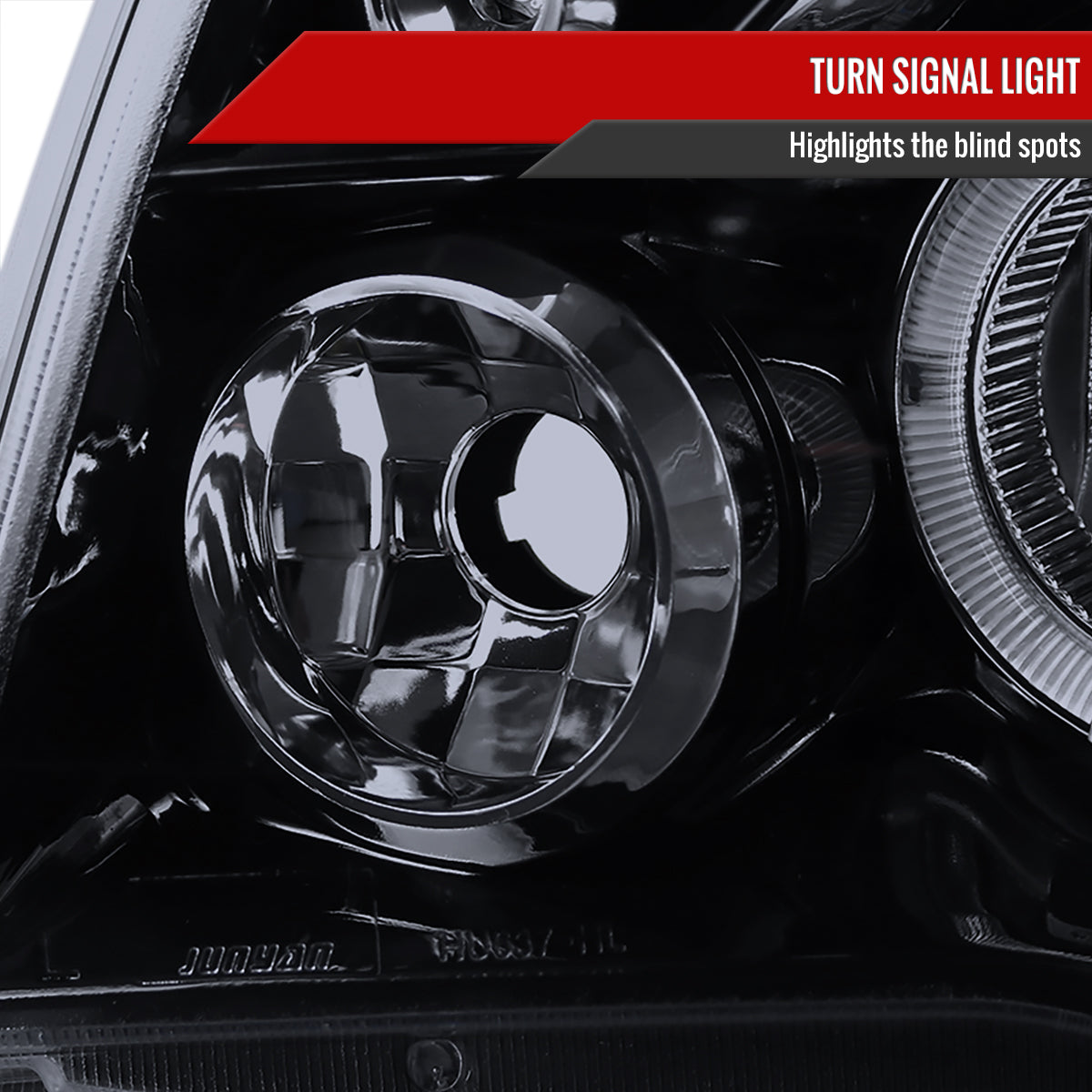 2005-2011 Toyota Tacoma Dual Halo Projector Headlights (Glossy Black Housing/Smoke Lens)