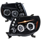 2005-2011 Toyota Tacoma Dual Halo Projector Headlights (Glossy Black Housing/Smoke Lens)