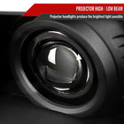 2005-2011 Toyota Tacoma LED Bar Projector Headlights (Matte Black Housing/Clear Lens)