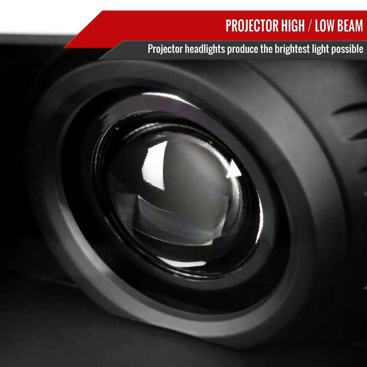 2005-2011 Toyota Tacoma LED Bar Projector Headlights (Matte Black Housing/Clear Lens)