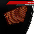 2005-2011 Toyota Tacoma LED Bar Projector Headlights w/ Sequential Turn Signal Lights (Matte Black Housing/Clear Lens)