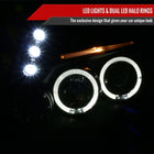 2005-2011 Toyota Tacoma Dual Halo Projector Headlights (Matte Black Housing/Clear Lens)