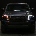 2005-2011 Toyota Tacoma LED Bar Projector Headlights w/ Sequential Turn Signal Lights (Matte Black Housing/Smoke Lens)
