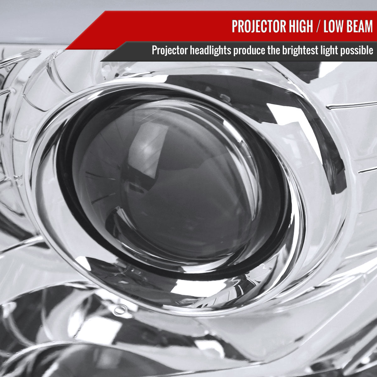 2012-2015 Toyota Tacoma Switchback Sequential LED Bar Projector Headlights (Chrome Housing/Clear Lens)
