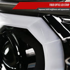 2012-2015 Toyota Tacoma LED C-Bar Projector Headlights (Jet Black Housing/Clear Lens)