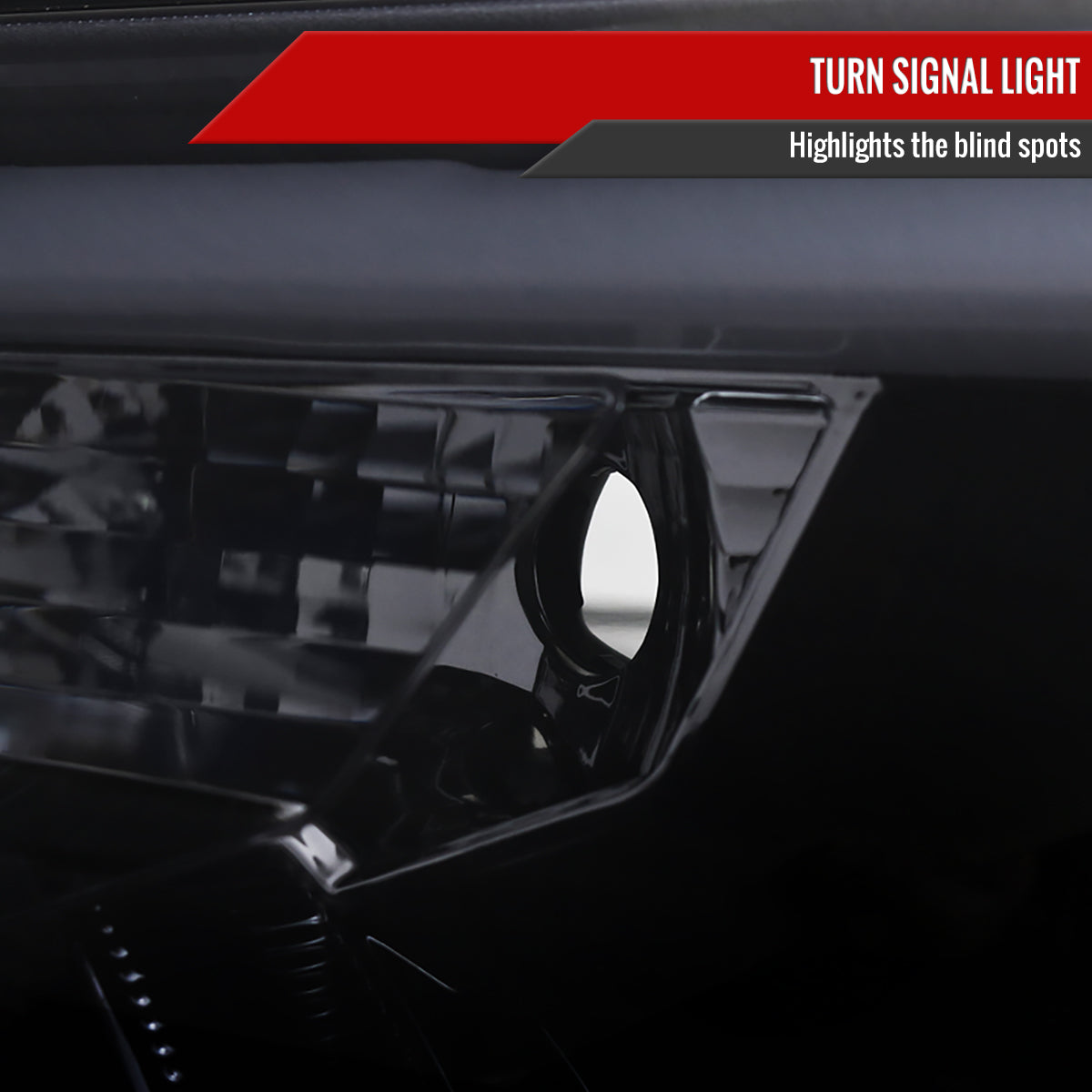 2012-2015 Toyota Tacoma LED C-Bar Projector Headlights (Glossy Black Housing/Smoke Lens)