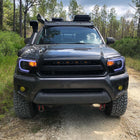 2012-2015 Toyota Tacoma LED C-Bar Projector Headlights (Glossy Black Housing/Smoke Lens)