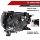 2012-2015 Toyota Tacoma Retro Style Projector Headlights (Matte Black Housing/Clear Lens)