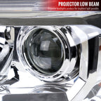 2016-2023 Toyota Tacoma Projector Headlights w/ Amber Reflectors (Chrome Housing/ Clear Lens)