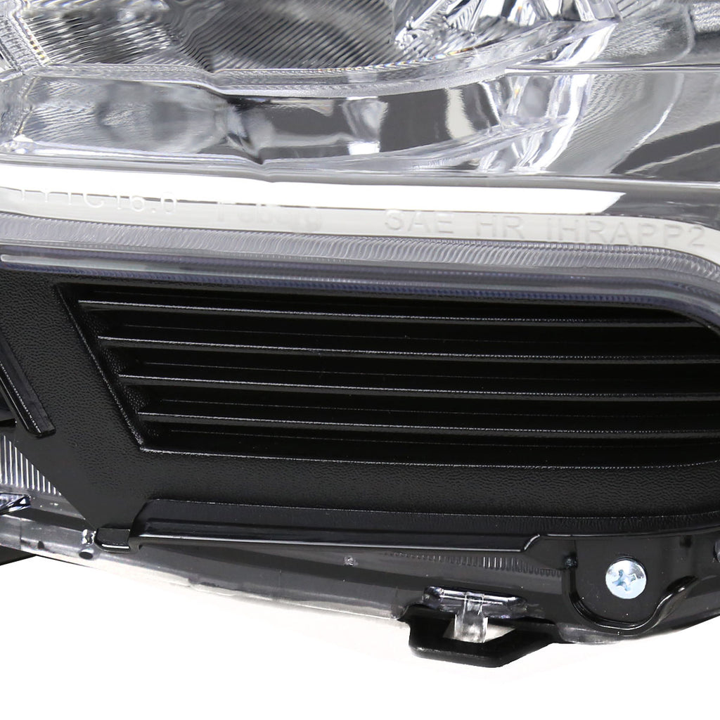 2016-2023 Toyota Tacoma Projector Headlights w/ Amber Reflectors (Chrome Housing/ Clear Lens)