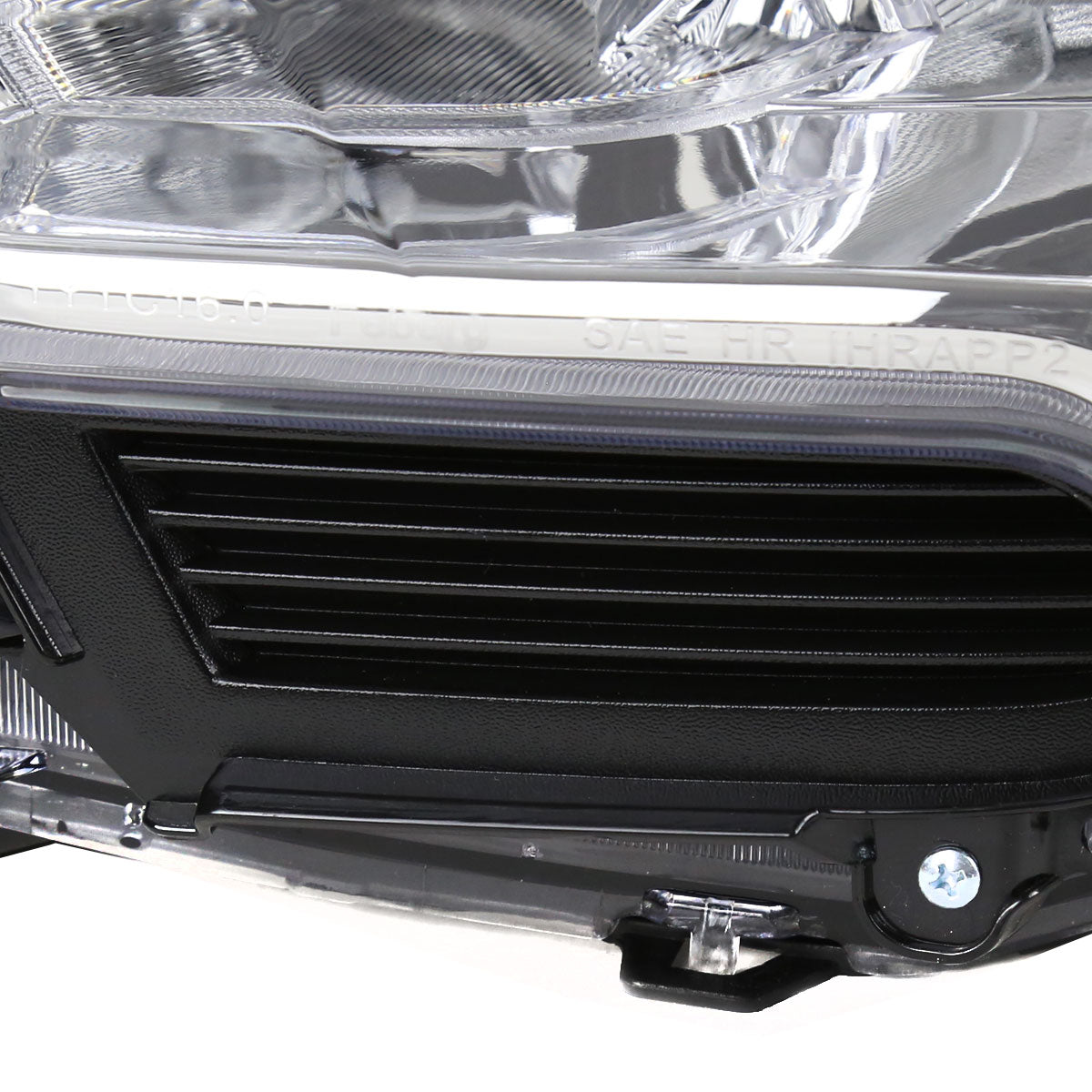 2016-2023 Toyota Tacoma Projector Headlights w/ Amber Reflectors (Chrome Housing/ Clear Lens)