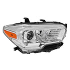 2016-2023 Toyota Tacoma Single Projector Headlight - Passenger Side Only (Chrome Housing/Clear Lens)