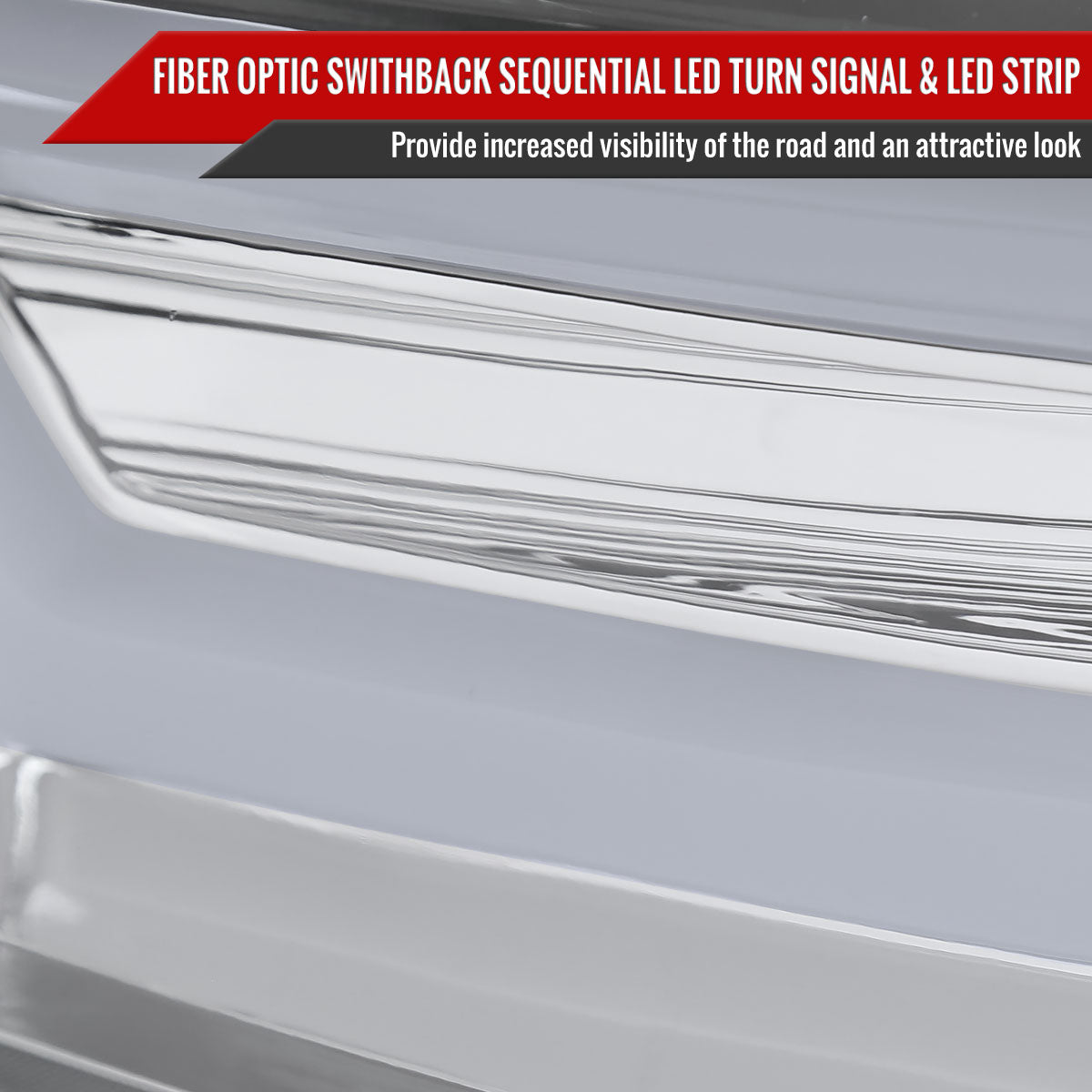 2016-2023 Toyota Tacoma Switchback Sequential LED Bar Projector Headlights (Matte Black Housing/Clear Lens)