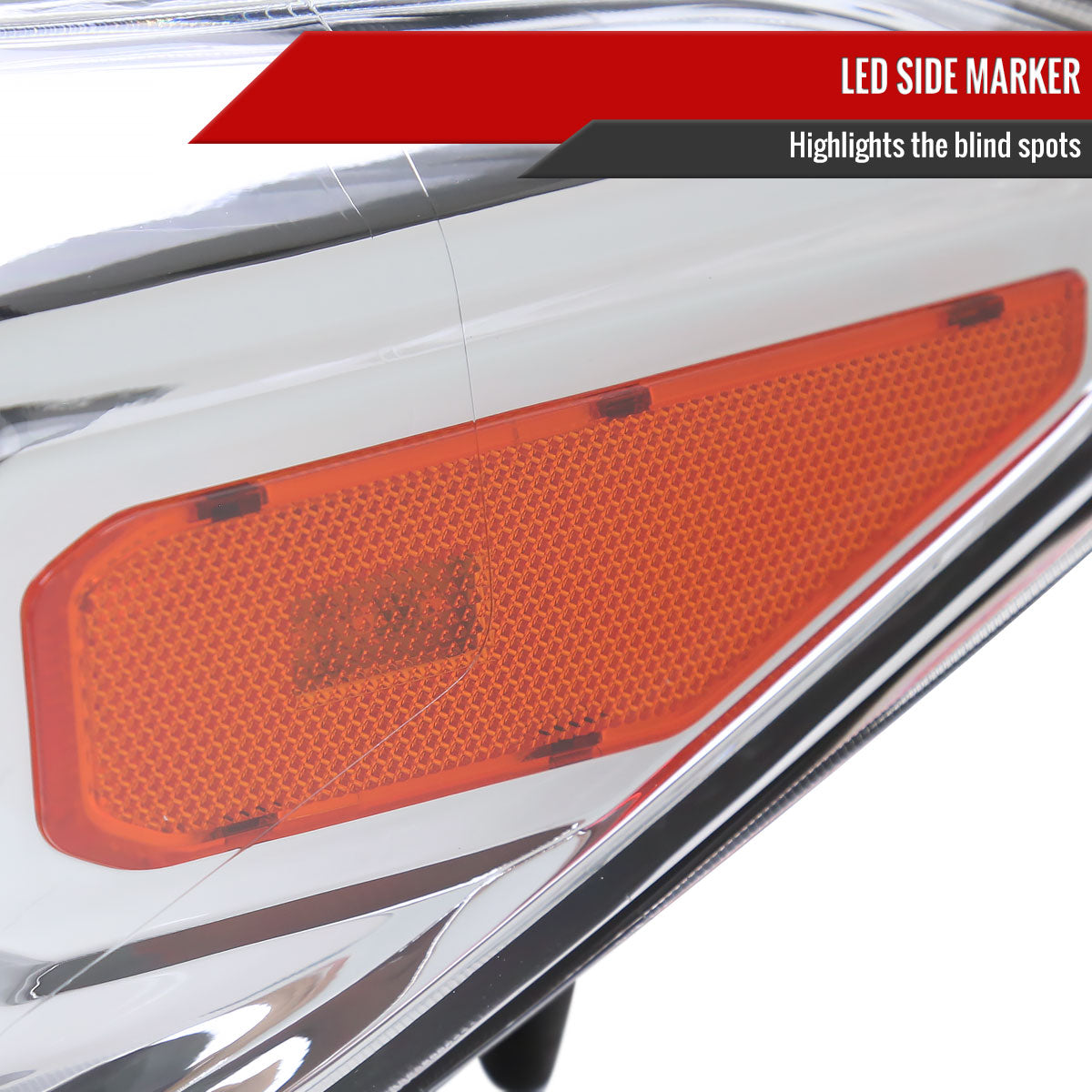 2016-2023 Toyota Tacoma Switchback Sequential LED Bar Projector Headlights (Chrome Housing/Clear Lens)