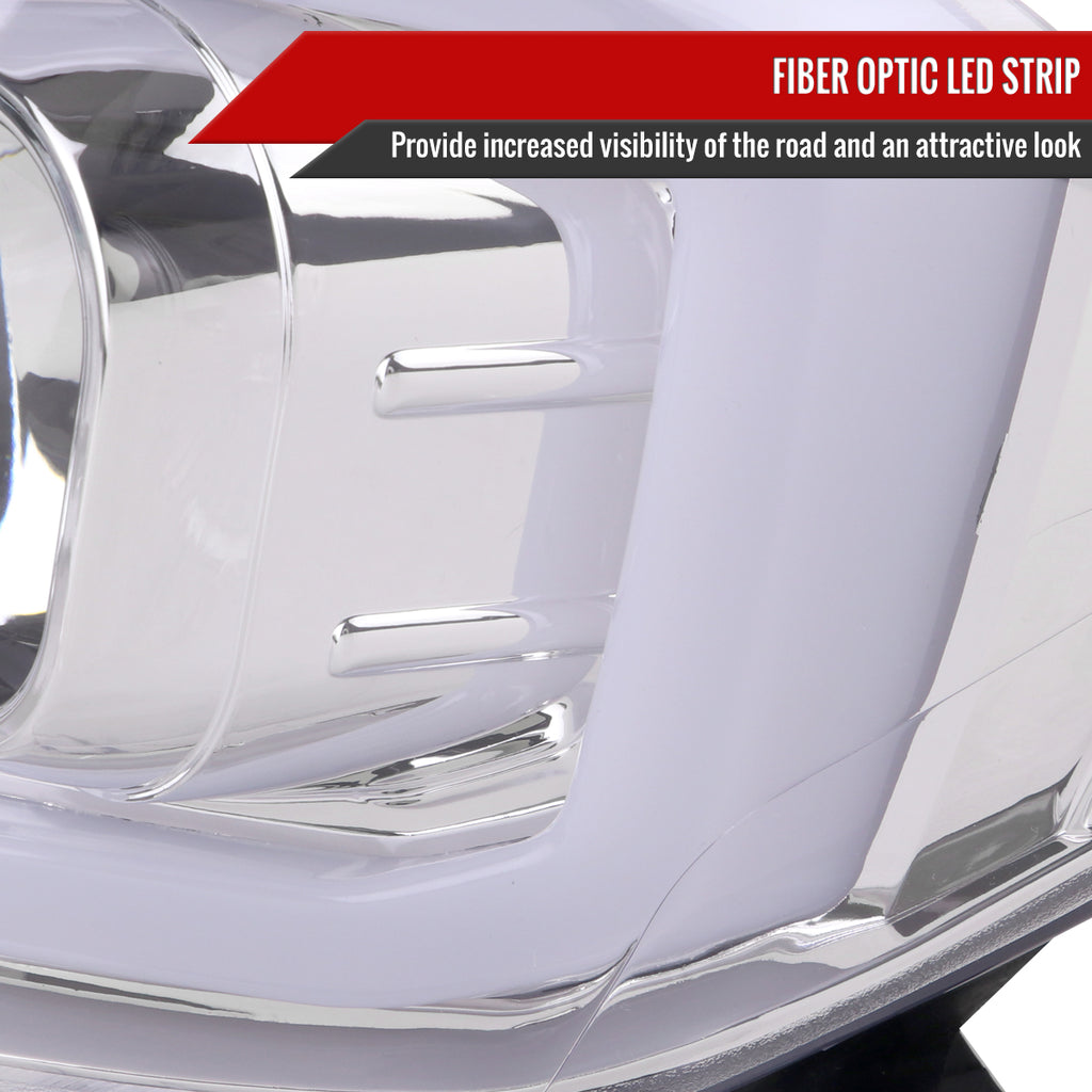 2016-2023 Toyota Tacoma Switchback LED C-Bar Projector Headlights (Chrome Housing/Clear Lens)