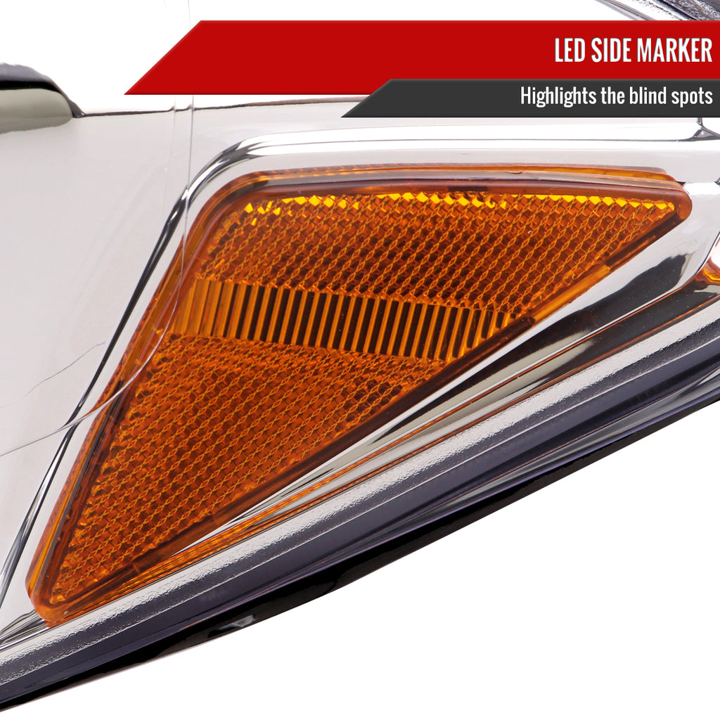 2016-2023 Toyota Tacoma Switchback LED C-Bar Projector Headlights (Chrome Housing/Clear Lens)
