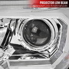 2016-2023 Toyota Tacoma LED Bar Projector Headlight (Chrome Housing/Clear Lens)